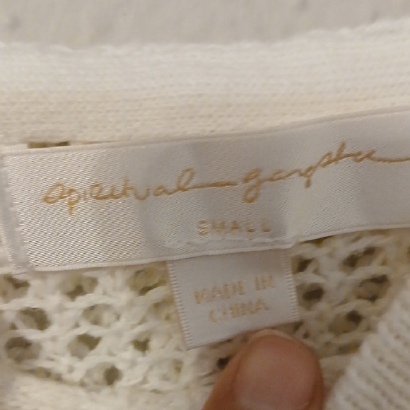 Spiritual Gangster Gray and Pink Cowl Neck Sweater with Chevron Design - Picture 3 of 9